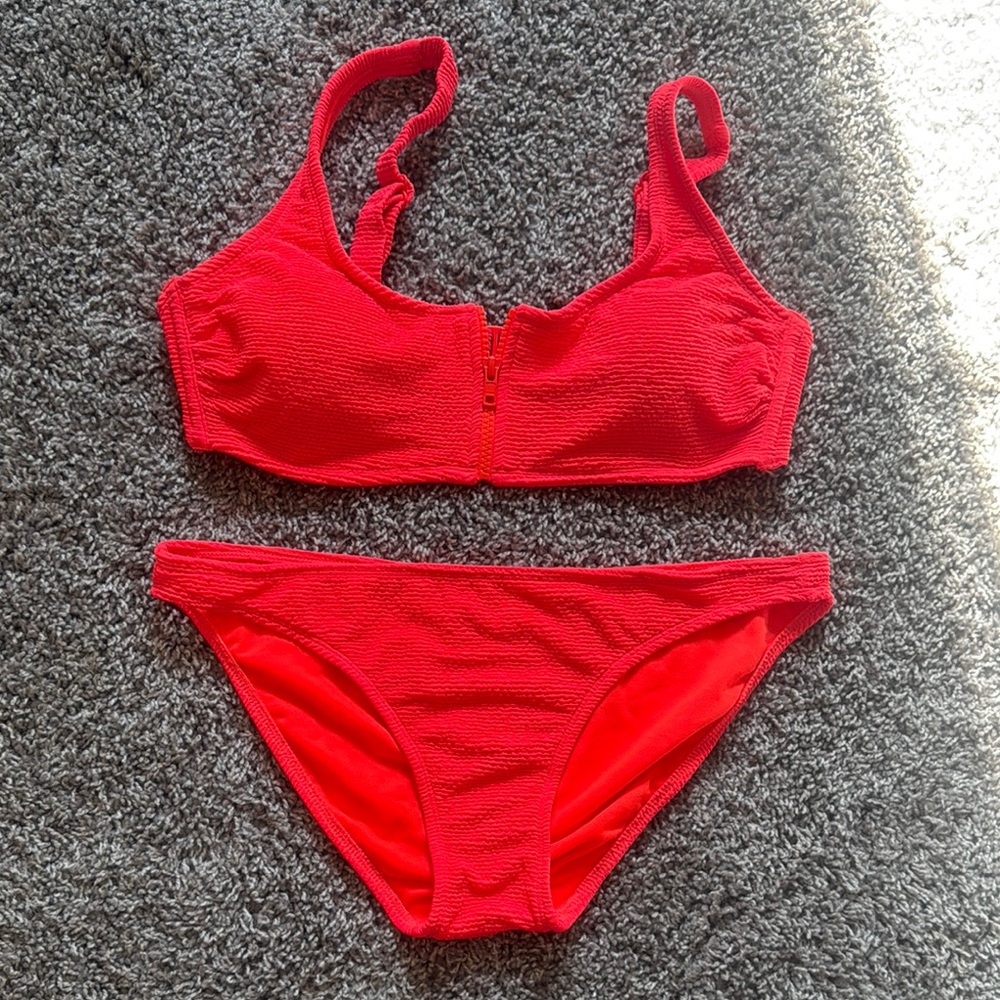 Bright Orange/Red Bikini - Size L - NWOT